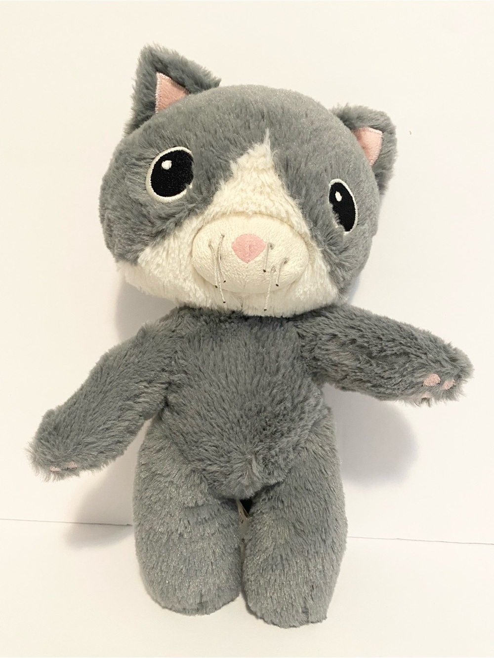 IKEA AFTONSPARV Cat Plush 11” Gray Kitten Soft Toy Stuffed Animal